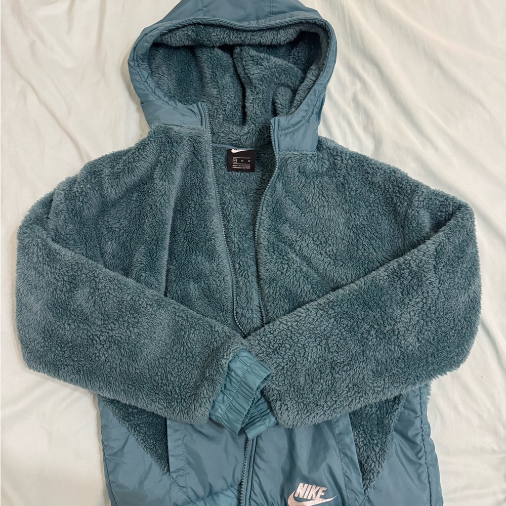 Nike Teal Sherpa Hoodie